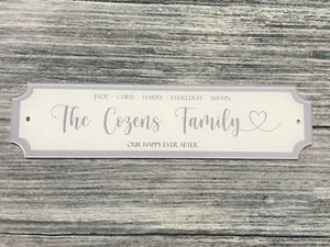 Letrero de calle familiar, letrero de calle personalizado, letrero familiar, decoración del hogar, letrero de pared - Imagen 1 de 5