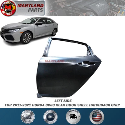 Carcasa puerta trasera izquierda hatchback solo para Honda Civic 2017-2021 Foto 1 de 4