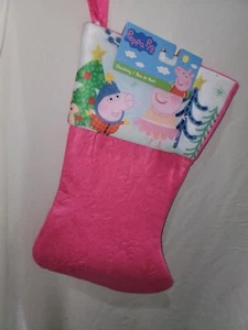 Medias de Navidad en relieve de fieltro Peppa Pig, ¡nuevas! - Imagen 1 de 4