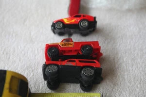 VINTAGE MINI RED TONKAS: Fire Recuse SUV, Pickup Truck and race car - Picture 1 of 3