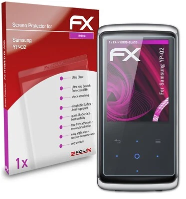 atFoliX Verre film protecteur pour Samsung YP-Q2 9H Hybride-Verre - Photo 1/4
