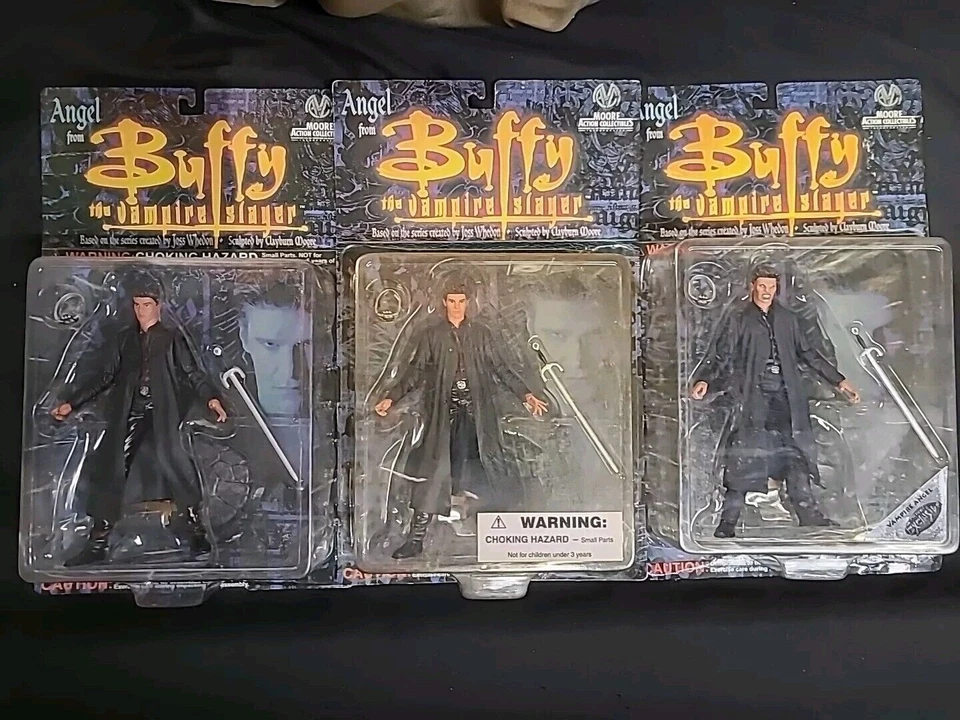 Figuras coleccionables de acción ANGEL de Buffy The Vampire Slayer Moore - LOTE DE 3 Foto 1 de 4
