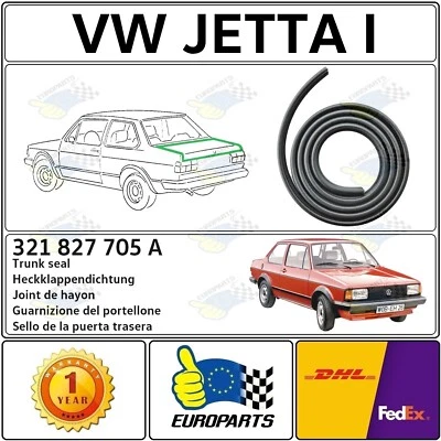 Tapa maletero Volkswagen Jetta I MK1 1979-1984 sello goma resistente a la intemperie (2-4 puertas) Foto 1 de 4