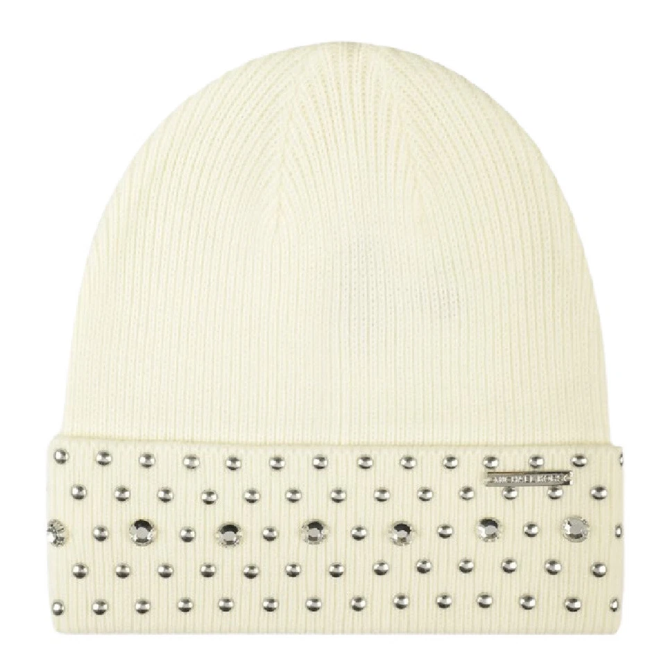 Gorro para mujer Michael Kors con estrás y tachuelas gris, negro camel oscuro o crema Foto 1 de 1