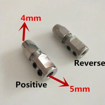 1pcs 5mm to 4mm Steel Positive Reverse Collet Coupler For RC Boat 4mm Shaft - Image 1 of 4