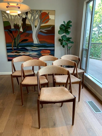 Kai Kristiansen model 31 dining chairs - set of 6 Cover