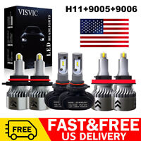 Combo Xenon White 9005+H11 LED Hedlight Bulbs+H11 Fog Light Total 1500W 225000LM Combo Xenon White 9005+H11 LED Hedlight Bulbs+H11 Fog Light Total 1500W 225000LM