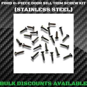 1955-1970 Ford Fairlane Interior Door Sill Plate Trim SCREWS Stainless Steel OEM - Picture 1 of 2