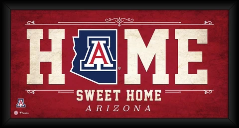 Arizona Wildcats Framed 10" x 20" Home Sweet Home Collage Cover