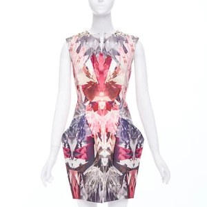 ALEXANDER MCQUEEN 2009 Natural Distinction Kaleidoscope crystal dress IT40 S - Picture 1 of 13
