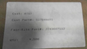 FAIR RITE PRODUCTS COIL INDUCTOR GENERIC FERRITE BEAD 1-PIN GENERIC  2743007112 - Picture 1 of 3