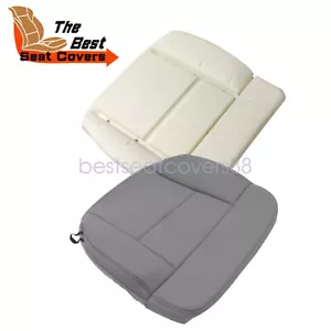 For Ford F150 XLT STX FX4 2004-2008 Driver Bottom Seat Cover & Foam Cushion Gray - Picture 1 of 11