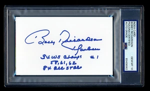 BOBBY RICHARDSON SIGNIERTE INDEXKARTE PSA/DNA YANKEES WSC AUFSCHRIFT GEM MINT 10 - Bild 1 von 1