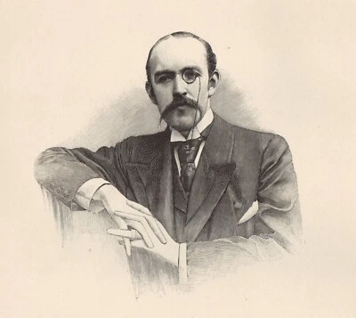 Portrait XIXe Henri de Régnier Ecrivain et Poète Honfleur 1899 - Photo 1/3