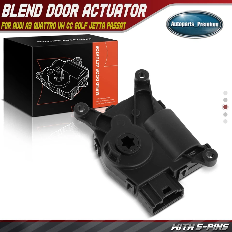 Actuador de puerta mezcla de calefacción para Audi A3 Q3 Quattro VW CC Golf Jetta Passt 604-824 Foto 1 de 4