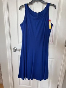 Catherine Malandrino Women's Size 14 Blue Cobalt Dress Sleeveless Dress NWT - Picture 1 of 8