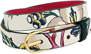 Tory Burch Happy Times Reversible Wrap Leather Bracelet, Pink/Green Floral - Picture 1 of 1