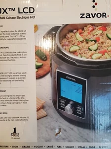 Zavor LUX LCD 6qt Multi-Cooker: Pressure, Slow, Rice Cooker $200 RETAIL - Picture 1 of 8
