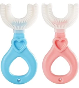 3 pcs ushaped Toothbrush Kid,Silicone Soft bristled Baby U-Shaped Cleaning... - Picture 1 of 1