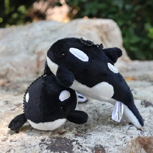 Little Killer Whale Plush Doll Toy 10Cm Pendant Cute Little Seal Plush Keychain - Image 1 of 1