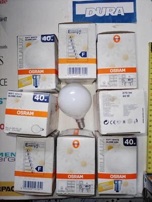1x OSRAM BELLALUX SOFT White  Glühlampe Globe G60 E14 40W Glühbirne 370lm neu  - Bild 1 von 4