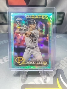 2024 Topps Chrome - Aqua Logofractor #72 Nick Gonzales /199 (RC) - Foto 1 di 3