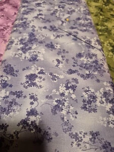 VINTAGE AFTERNOON SPLENDOR BY P & B FABRICS ONE YARD BLUE  VIND #736 CO: B - Picture 1 of 3