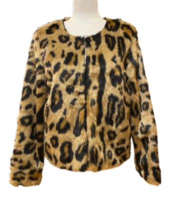 Blazer Romeo & Juliet Couture Mediano Mangas Largas Piel Multicolor Estampado Animal Foto 1 de 4