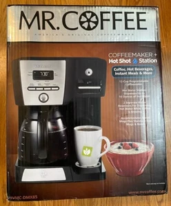 Mr. Coffee 12 Cup Programmable Coffee Maker Brew Hot Shot Station Brand New - Picture 1 of 6
