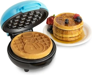 Limited Edition Snowman Waffle Hash Browns Maker MyMini, 5", Non-stick - Picture 1 of 7
