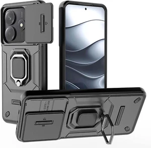 Funda para Xiaomi Redmi Note 14 (5G) Soporte Anillo Cubre Lente FAN + Protector - Imagen 1 de 9