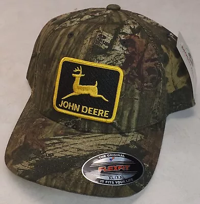 XXL / John Deere Patch on Mossy Oak Infinity Flexfit 6277 Hat XL/XXL 7 1/2" - 8"