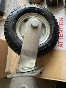 lot of 4 Swivel Caster 2.50-4 Rubber Tire Airfield 10 Inches High - Picture 1 of 4