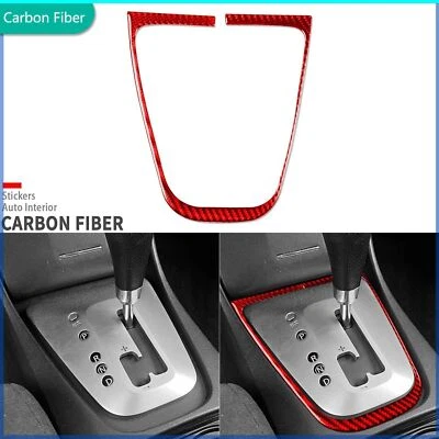 Red Carbon Fiber Console Gear Shift Panel Frame For Nissan Altima Teana 2008-12 Foto 1 de 4