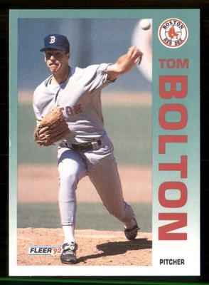 1992 Fleer #33 - Tom Bolton - Boston Red Sox - Image 1 of 2