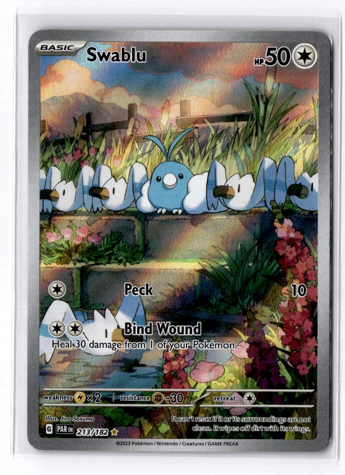 Swablu Illustration Rare SV04: Paradox Rift 213/182 NM - Image 1 of 2