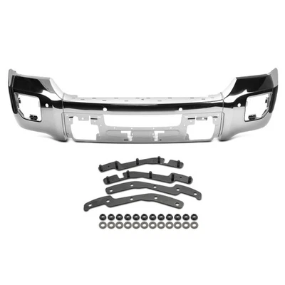 Barra frontal de parachoques para GMC Sierra 2500 HD 2015-2019 con luz antiniebla y orificio de radar Foto 1 de 4