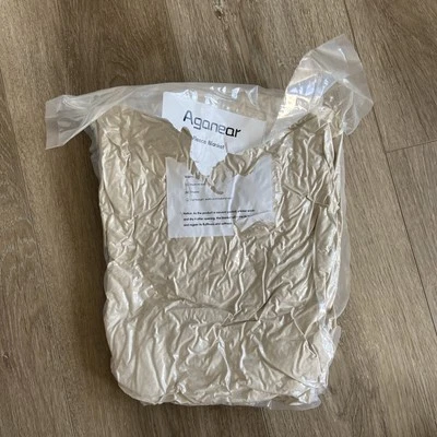 Cama Aganear Sherpa Fleece Throw 50" X 60" Bege Macia Infantil Adulto Nova no Pacote - Imagem 1 de 4