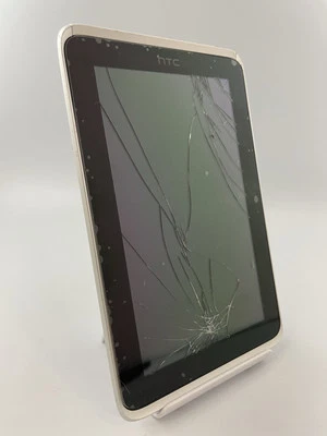HTC Flyer Silver 7" 5MP Android Tablet Cracked Spares & Repairs #D - Image 1 of 4