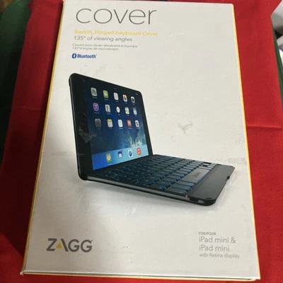 Zagg Cover iPad Air 1ST GEN Bluetooth Keyboard backlit keys hinged case dock - Image 1 of 3
