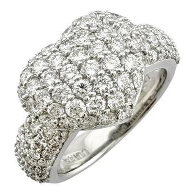 Ponte Vecchio Ring US 5 EU49 K18 white gold diamond 1.47ct heart used - Image 1 of 4