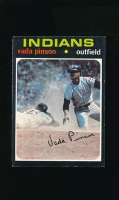 1971 Topps #275 Vada Pinson * Outfield * Cleveland Indians * Excelente como nuevo * Foto 1 de 2