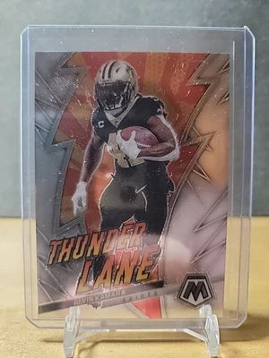 2023 Panini Mosaic - Thunder Lane Alvin Kamara #TL-AK - Image 1 of 2