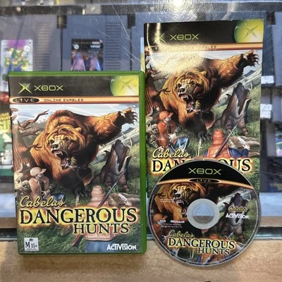 Cabela's Dangerous Hunts • Xbox Original Game + Manual (2003) Complete • PAL AUS - Image 1 of 3