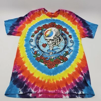 Grateful Dead Liquid Blue 2019 GDP Never Dead Tie Dye Tee T Shirt Size Large - Image 1 of 4