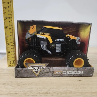 Новый 2025 Monster Jam JCB DIGATRON 1:24 металлический Monster Truck BKT шины Spin Master - Изображение 1 из 4