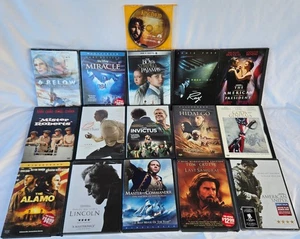 Historical Biographical 16 DVD Movie Lot Miracle 12 Years a Slave Lincoln Ray - Picture 1 of 16