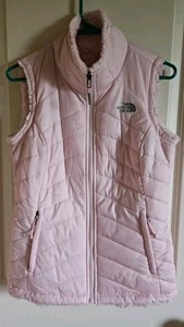 The North Face Pink Mossbud Insulated Reversible Puffer Vest Womens Size X-Small - Picture 1 of 12
