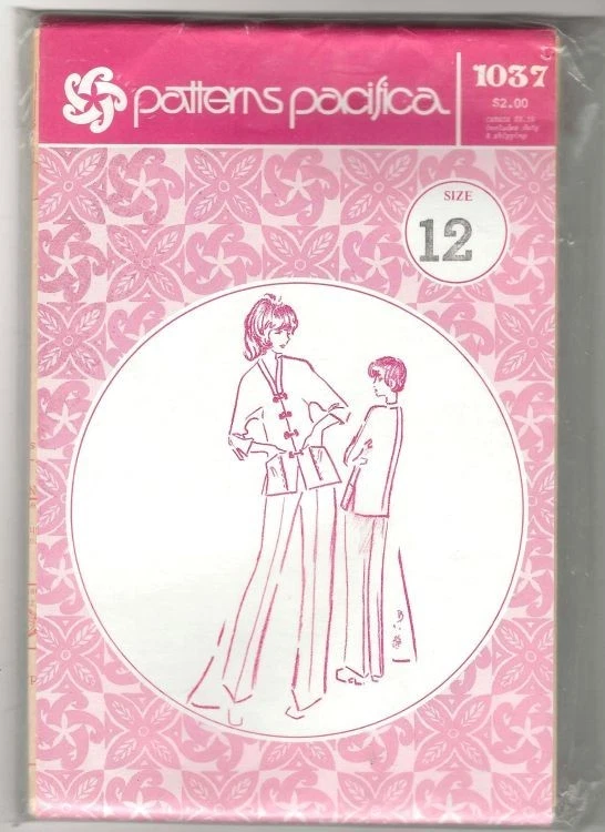 Pattern Pacifica Top With Contrast Color, Pockets & Pants Size 10-16 NEW Vintage - Image 1 of 2