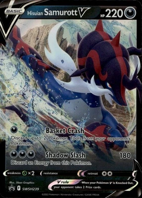 Hisuian Samurott V Promo SWSH: Sword & Shield Promo Cards SWSH239 NM - Image 1 of 2